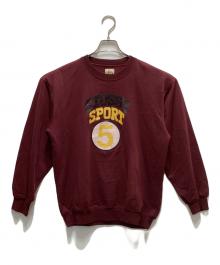 stussy（ステューシー）の古着「スポーツクルーカレッジスウェット」｜レッド