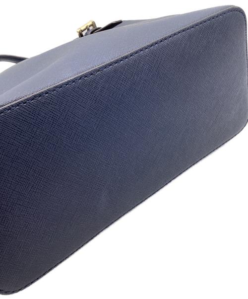 MICHAEL KORS（マイケルコース）MICHAEL KORS (マイケルコース) 2WAYハンドバッグ ネイビーの古着・服飾アイテム