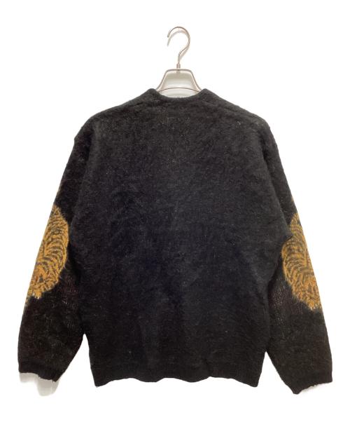 TOWN CRAFT（タウンクラフト）TOWN CRAFT (タウンクラフト) CLOVERU (クローバル) シャギーカーディガン ブラック サイズ:Ｍの古着・服飾アイテム