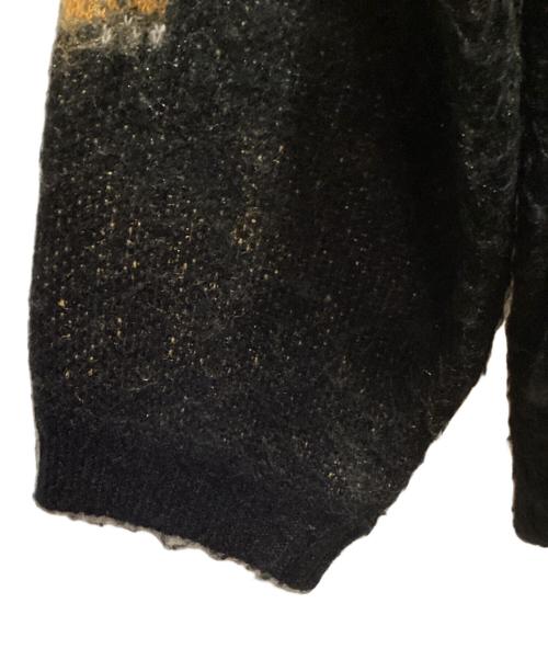 TOWN CRAFT（タウンクラフト）TOWN CRAFT (タウンクラフト) CLOVERU (クローバル) シャギーカーディガン ブラック サイズ:Ｍの古着・服飾アイテム