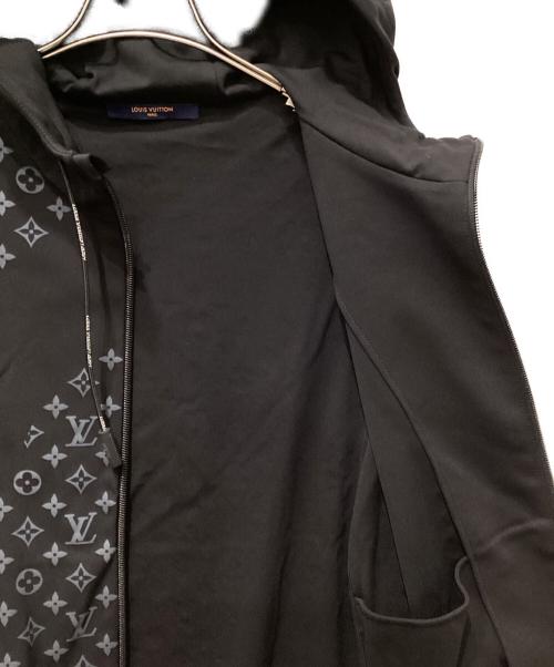 LOUIS VUITTON（ルイ ヴィトン）LOUIS VUITTON (ルイ ヴィトン) ハイブリッド ジップスルー モノグラム パーカー ブラック サイズ:XSの古着・服飾アイテム