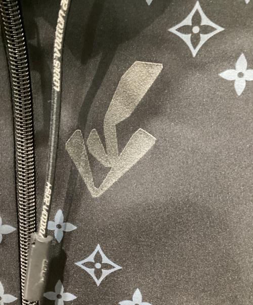 LOUIS VUITTON（ルイ ヴィトン）LOUIS VUITTON (ルイ ヴィトン) ハイブリッド ジップスルー モノグラム パーカー ブラック サイズ:XSの古着・服飾アイテム