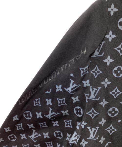 LOUIS VUITTON（ルイ ヴィトン）LOUIS VUITTON (ルイ ヴィトン) ハイブリッド ジップスルー モノグラム パーカー ブラック サイズ:XSの古着・服飾アイテム