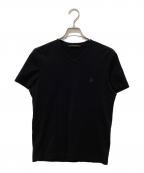 LOUIS VUITTONルイ ヴィトン）の古着「サークルロゴVネックtシャツ」｜ブラック