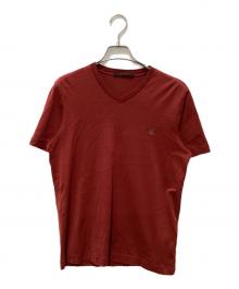 LOUIS VUITTON（ルイ ヴィトン）の古着「ロゴVネックTシャツ」｜レッド