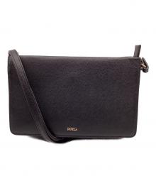 FURLA（フルラ）の古着「レザーショルダーバッグ」｜ブラック