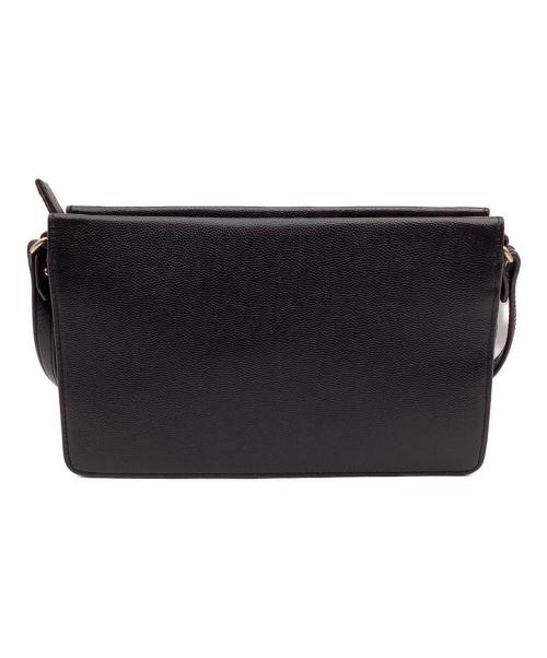 FURLA（フルラ）FURLA (フルラ) レザーショルダーバッグ ブラックの古着・服飾アイテム