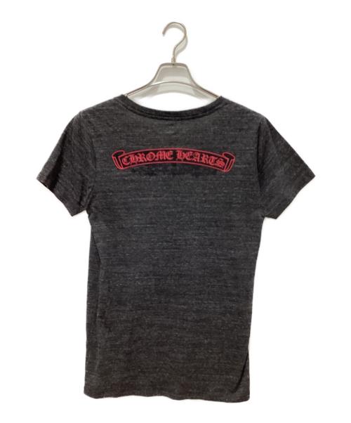 CHROME HEARTS（クロムハーツ）CHROME HEARTS (クロムハーツ) VネックTシャツ ブラック サイズ:Lの古着・服飾アイテム