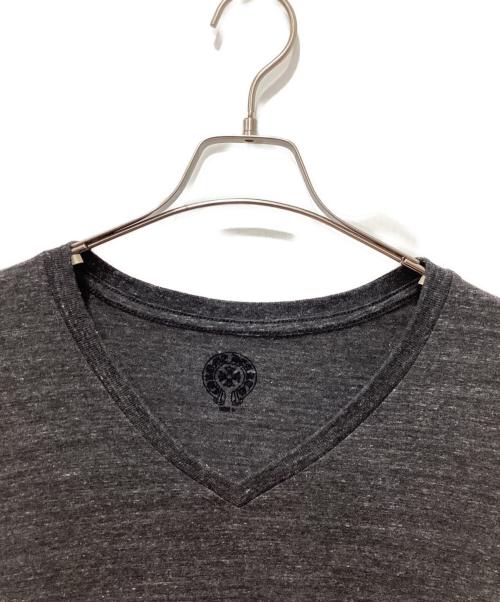 CHROME HEARTS（クロムハーツ）CHROME HEARTS (クロムハーツ) VネックTシャツ ブラック サイズ:Lの古着・服飾アイテム