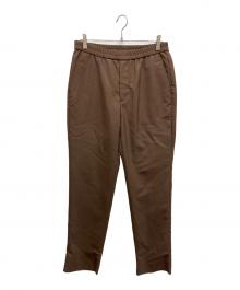 HAKURO（ハクロ）の古着「Tapered Easy Slacks "THE MOHAIR”」｜ブラウン
