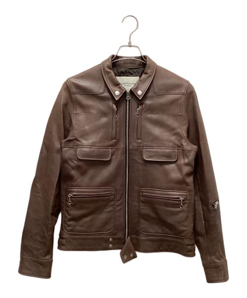 UNDERCOVERISM（アンダーカバーイズム）UNDERCOVERISM (アンダーカバーイズム) ラムレザーブルゾン ブラウン サイズ:2の古着・服飾アイテム