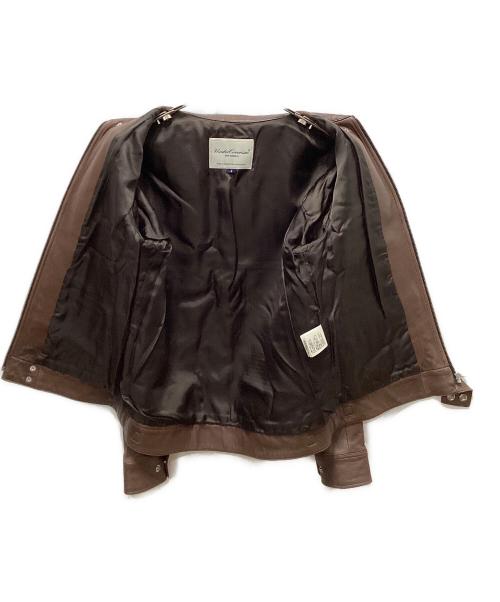 UNDERCOVERISM（アンダーカバーイズム）UNDERCOVERISM (アンダーカバーイズム) ラムレザーブルゾン ブラウン サイズ:2の古着・服飾アイテム