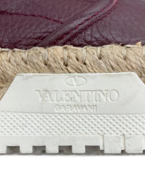 VALENTINO（ヴァレンティノ）VALENTINO (ヴァレンティノ) エスパドリーユ ボルドー サイズ:41の古着・服飾アイテム