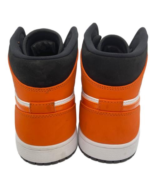 NIKE（ナイキ）NIKE (ナイキ) AIR JORDAN 1 MID ブラック×オレンジ サイズ:28㎝の古着・服飾アイテム