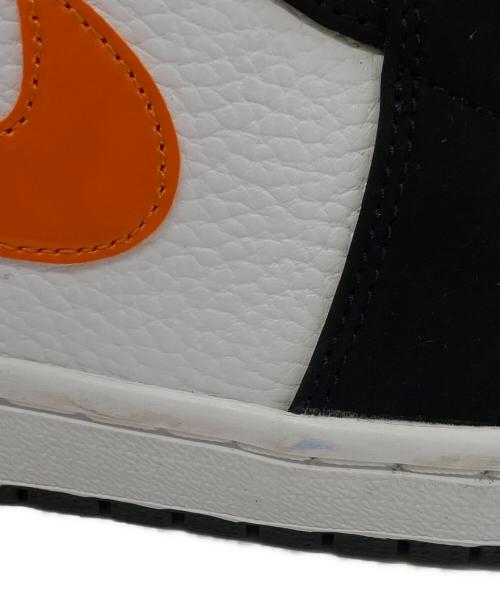 NIKE（ナイキ）NIKE (ナイキ) AIR JORDAN 1 MID ブラック×オレンジ サイズ:28㎝の古着・服飾アイテム