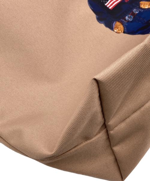 POLO RALPH LAUREN（ポロ・ラルフローレン）POLO RALPH LAUREN (ポロ・ラルフローレン) ポーチ付 パッカブルポロベアトートバッグ ベージュ 未使用品の古着・服飾アイテム