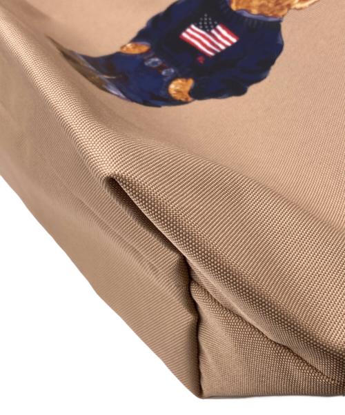 POLO RALPH LAUREN（ポロ・ラルフローレン）POLO RALPH LAUREN (ポロ・ラルフローレン) ポーチ付 パッカブルポロベアトートバッグ ベージュ 未使用品の古着・服飾アイテム