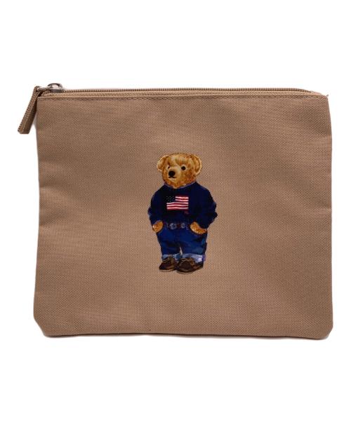 POLO RALPH LAUREN（ポロ・ラルフローレン）POLO RALPH LAUREN (ポロ・ラルフローレン) ポーチ付 パッカブルポロベアトートバッグ ベージュ 未使用品の古着・服飾アイテム
