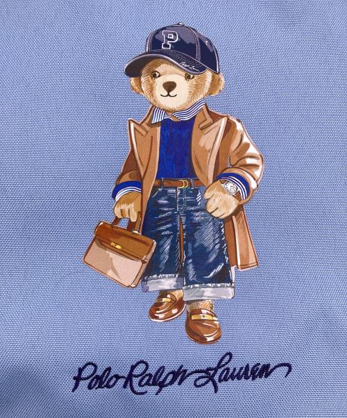 POLO RALPH LAUREN（ポロ・ラルフローレン）POLO RALPH LAUREN (ポロ・ラルフローレン) ポーチ付 パッカブルポロベアトートバッグ ブルー 未使用品の古着・服飾アイテム