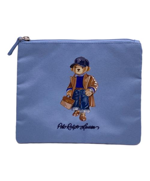 POLO RALPH LAUREN（ポロ・ラルフローレン）POLO RALPH LAUREN (ポロ・ラルフローレン) ポーチ付 パッカブルポロベアトートバッグ ブルー 未使用品の古着・服飾アイテム