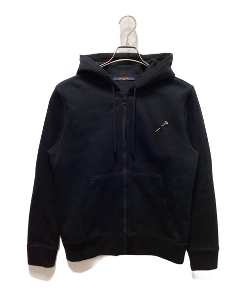 LOUIS VUITTON（ルイ ヴィトン）LOUIS VUITTON (ルイ ヴィトン) ダブルフェイス トラベルフーディ ブラック サイズ:ＸＳの古着・服飾アイテム