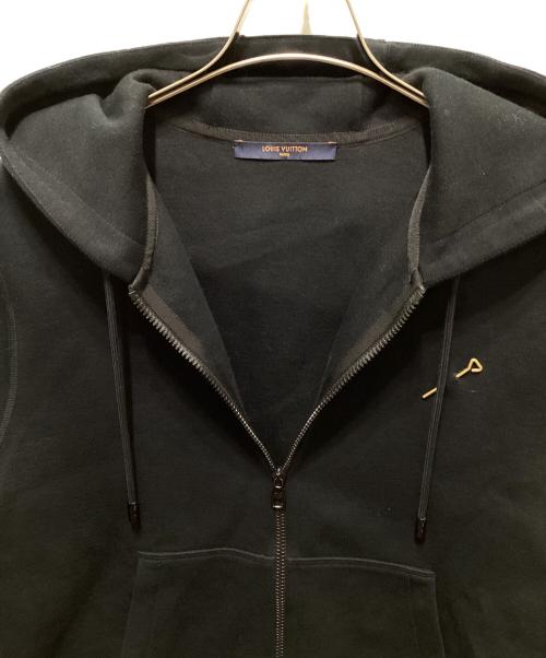 LOUIS VUITTON（ルイ ヴィトン）LOUIS VUITTON (ルイ ヴィトン) ダブルフェイス トラベルフーディ ブラック サイズ:ＸＳの古着・服飾アイテム