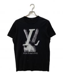 LOUIS VUITTON（ルイ ヴィトン）の古着「PEACE AND LOVE T-shirt」｜ブラック