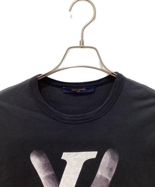 LOUIS VUITTON（ルイ ヴィトン）LOUIS VUITTON (ルイ ヴィトン) PEACE AND LOVE T-shirt ブラック サイズ:ＸＳの古着・服飾アイテム