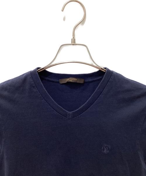 LOUIS VUITTON（ルイ ヴィトン）LOUIS VUITTON (ルイ ヴィトン) サークルVネックTシャツ ネイビー サイズ:ＸＳの古着・服飾アイテム