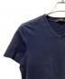 中古・古着 LOUIS VUITTON (ルイ ヴィトン) サークルVネックTシャツ ネイビー サイズ:ＸＳ：16000円