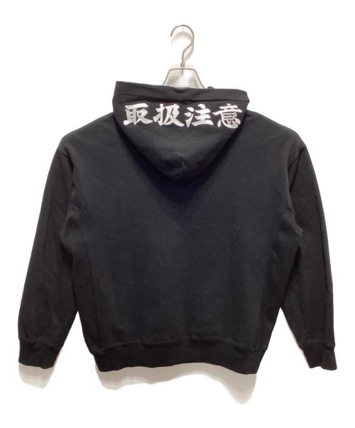 BlackEyePatch（ブラックアイパッチ）BlackEyePatch (ブラックアイパッチ) プルオーバーパーカー ブラック サイズ:Lの古着・服飾アイテム