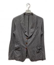 Vivienne Westwood（ヴィヴィアンウエストウッド）の古着「ストライプテーラードジャケット」｜グレー