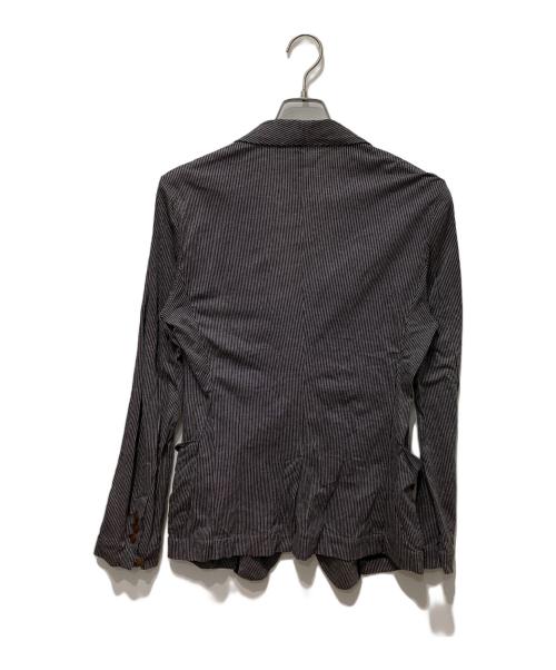 Vivienne Westwood（ヴィヴィアンウエストウッド）Vivienne Westwood (ヴィヴィアンウエストウッド) ストライプテーラードジャケット グレー サイズ:46の古着・服飾アイテム