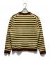 MAISON KITSUNE (メゾンキツネ) ボーダーカーディガン イエロー サイズ:Ｍ：13000円