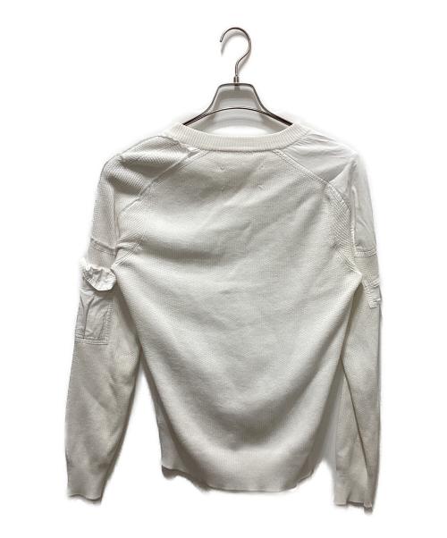 Maison Margiela（メゾンマルジェラ）Maison Margiela (メゾンマルジェラ) コットンVネックニット ホワイト サイズ:Ｓの古着・服飾アイテム