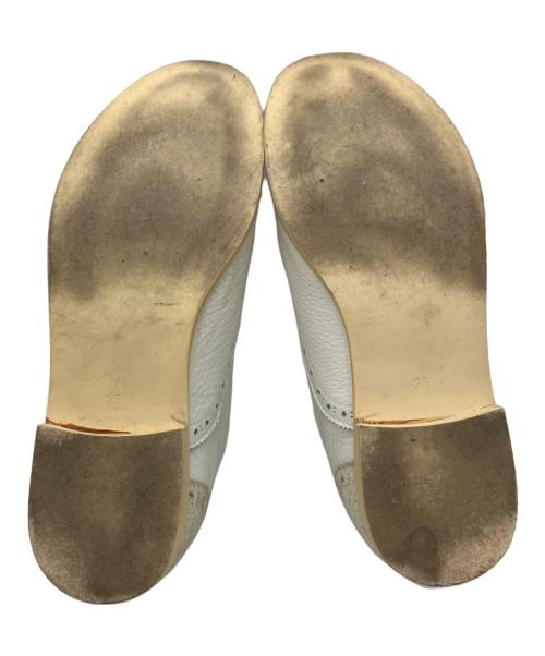 COMME des GARCONS HOMME PLUS（コムデギャルソンオムプリュス）COMME des GARCONS HOMME PLUS (コムデギャルソンオムプリュス) ウィングチップシューズ ホワイト サイズ:25㎝の古着・服飾アイテム