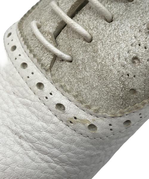COMME des GARCONS HOMME PLUS（コムデギャルソンオムプリュス）COMME des GARCONS HOMME PLUS (コムデギャルソンオムプリュス) ウィングチップシューズ ホワイト サイズ:25㎝の古着・服飾アイテム