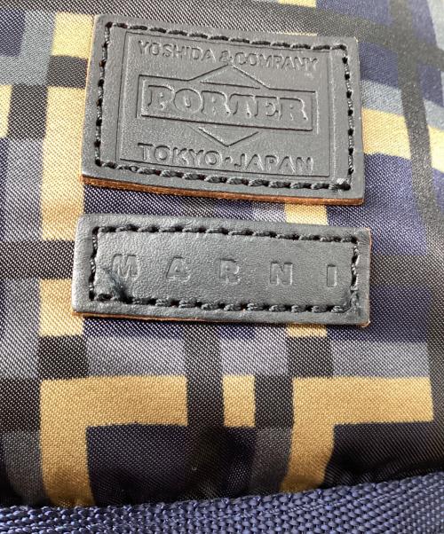 PORTER（ポーター）PORTER (ポーター) MARNI (マルニ) ヘルメットバッグ ネイビーの古着・服飾アイテム