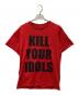NUMBER (N)INE（ナンバーナイン）の古着「KILL YOUR IDOLS Tシャツ」｜レッド
