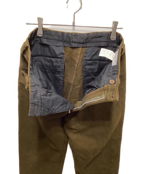 Yohji Yamamoto pour homme（ヨウジヤマモト プールオム）Yohji Yamamoto pour homme (ヨウジヤマモト プールオム) カシミヤ混メルトンパンツ カーキ サイズ:2の古着・服飾アイテム