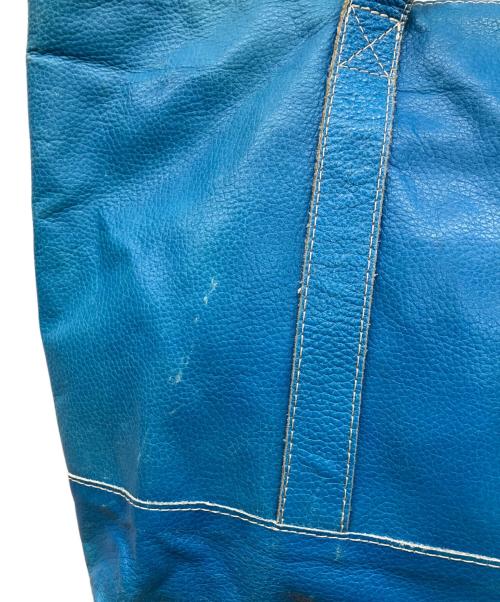 COMME des GARCONS HOMME（コムデギャルソン オム）COMME des GARCONS HOMME (コムデギャルソン オム) レザートートバッグ ブルーの古着・服飾アイテム