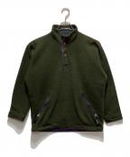 Patagoniaパタゴニア）の古着「90`s Wooly-T フリースジャケット」｜カーキ×パープル