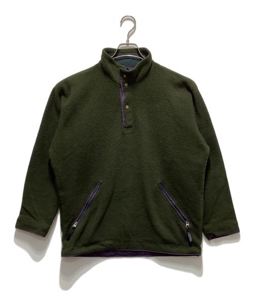 Patagonia（パタゴニア）Patagonia (パタゴニア) 90`s Wooly-T フリースジャケット カーキ×パープル サイズ:Ｓの古着・服飾アイテム