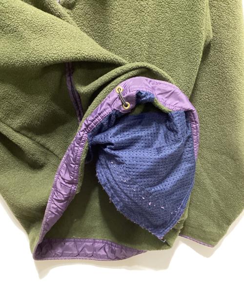 Patagonia（パタゴニア）Patagonia (パタゴニア) 90`s Wooly-T フリースジャケット カーキ×パープル サイズ:Ｓの古着・服飾アイテム