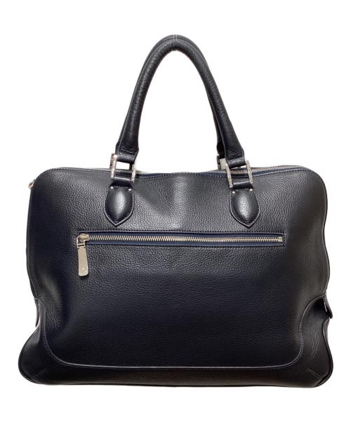 PELLE MORBIDA（ペッレモルビダ）PELLE MORBIDA (ペッレモルビダ) レザービジネスバッグ ネイビーの古着・服飾アイテム