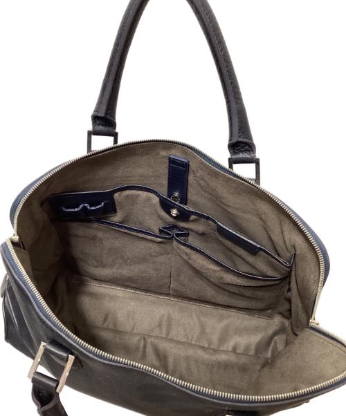 PELLE MORBIDA（ペッレモルビダ）PELLE MORBIDA (ペッレモルビダ) レザービジネスバッグ ネイビーの古着・服飾アイテム