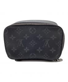 LOUIS VUITTON（ルイ ヴィトン）の古着「モノグラム エクリプス キューブ ドゥ ランジュモン PM ポーチ」｜ブラック