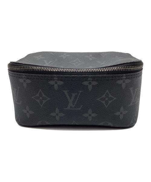 LOUIS VUITTON（ルイ ヴィトン）LOUIS VUITTON (ルイ ヴィトン) モノグラム エクリプス キューブ ドゥ ランジュモン PM ポーチ ブラックの古着・服飾アイテム