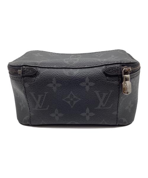 LOUIS VUITTON（ルイ ヴィトン）LOUIS VUITTON (ルイ ヴィトン) モノグラム エクリプス キューブ ドゥ ランジュモン PM ポーチ ブラックの古着・服飾アイテム