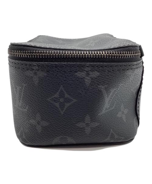 LOUIS VUITTON（ルイ ヴィトン）LOUIS VUITTON (ルイ ヴィトン) モノグラム エクリプス キューブ ドゥ ランジュモン PM ポーチ ブラックの古着・服飾アイテム